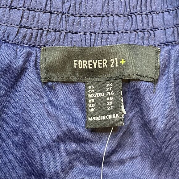 NWT Forever 21 Navy Blue Trapeze Mini Dress - Picture 10 of 12